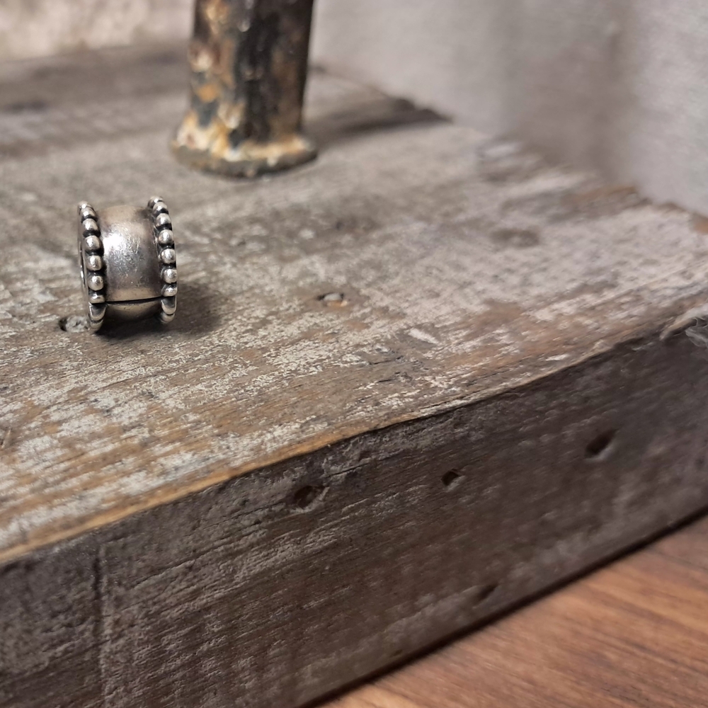 Pandora 925 Sterling Silver Beveled Clip Bracelet Charm